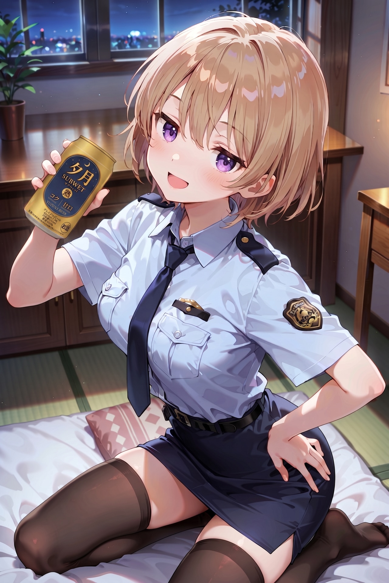 ジト目婦警さんとビール ～乾さつきのドライな日常～