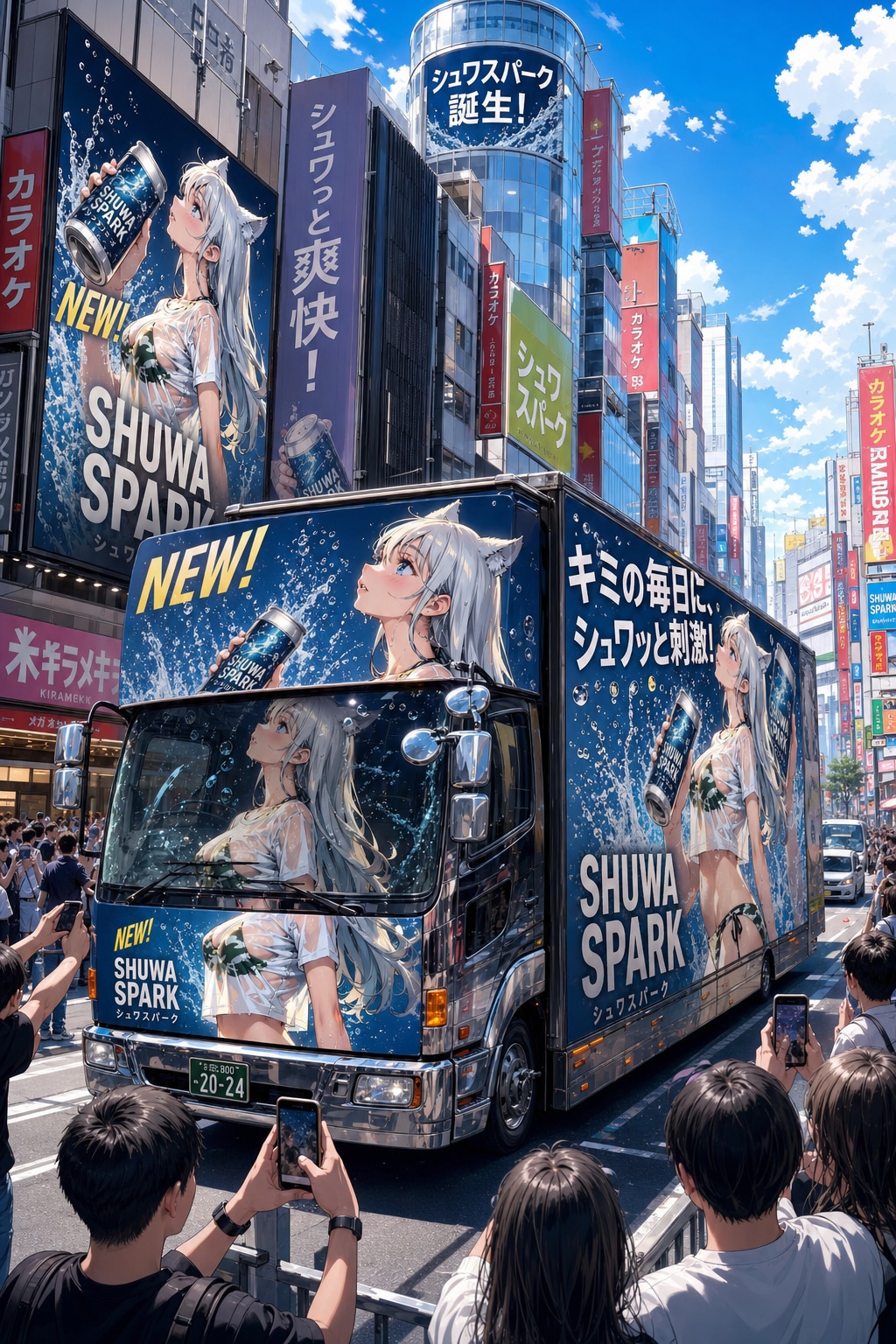 カモフラウルフちゃんのアドトラック🐺✨