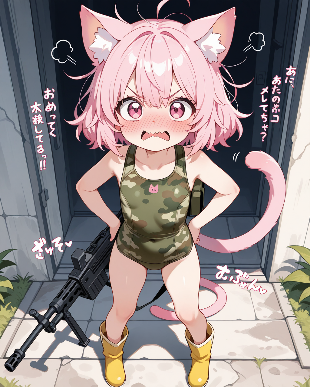 これ絶対、戦場で着る服じゃにゃいよねぇ！！？？