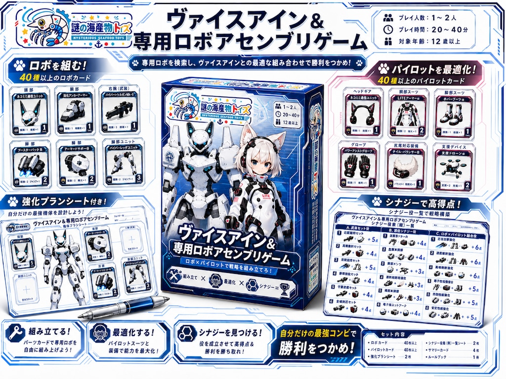 ヴァイスアイン＆専用ロボアセンブリゲームカードコレクション