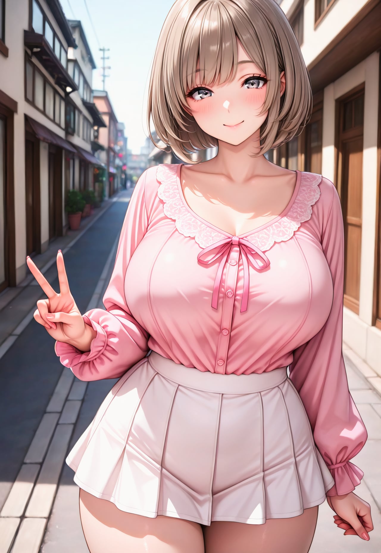 1582（ピンクのブラウス）