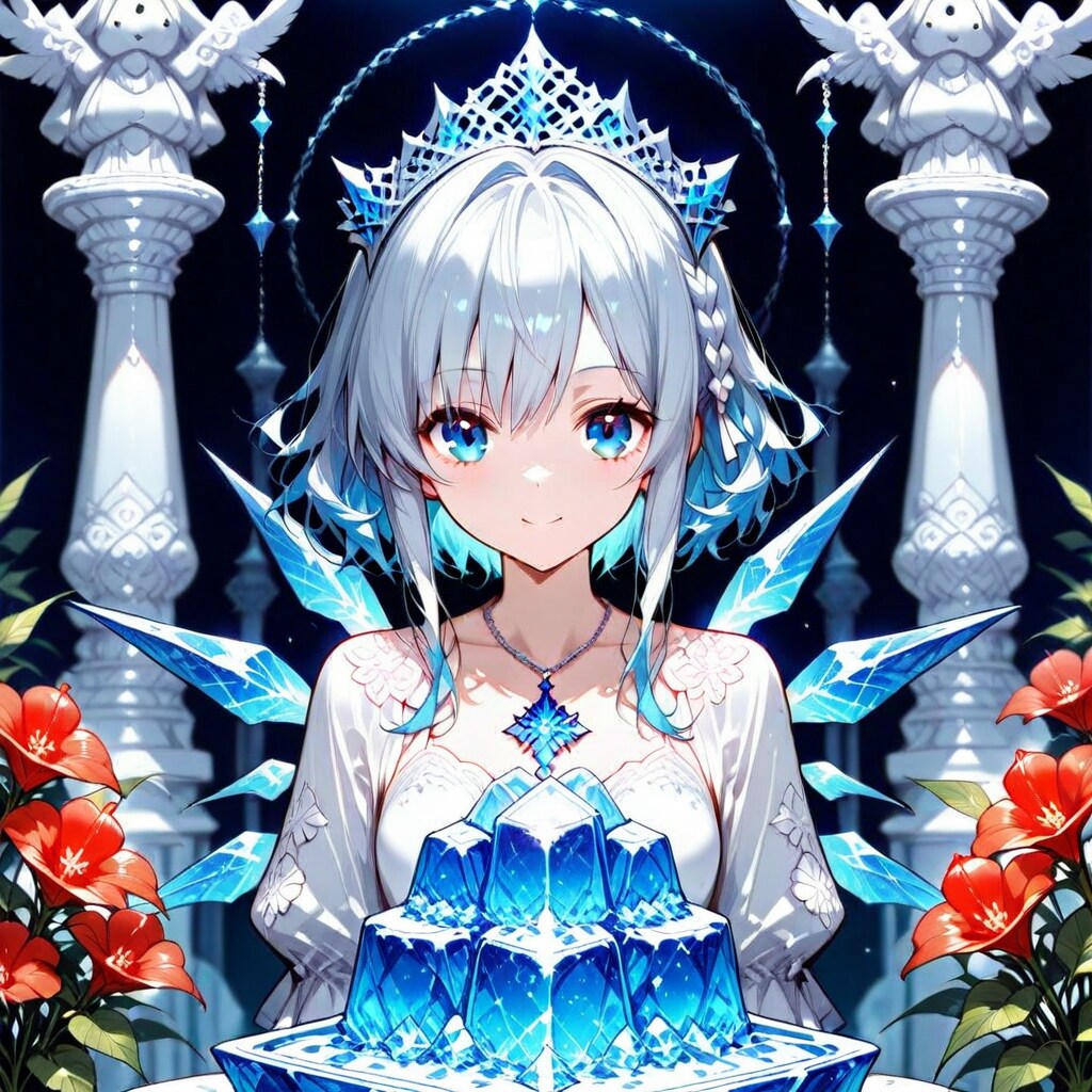 氷と花 | の人気AIイラスト・グラビア