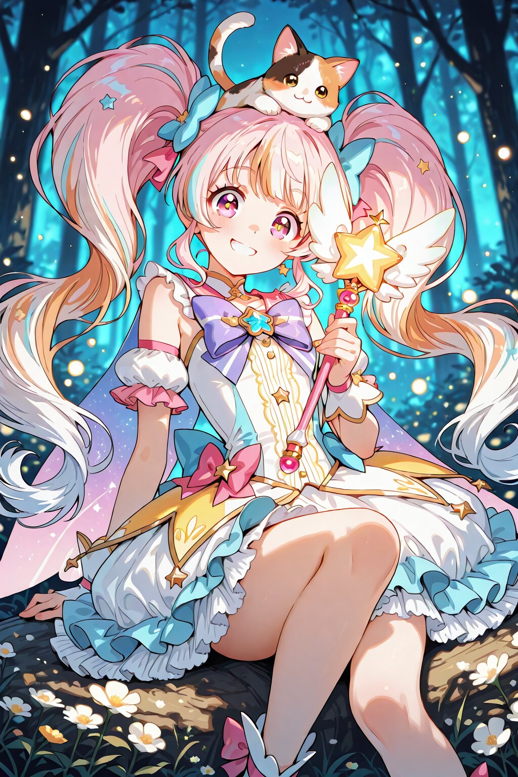 ネコと魔法少女 | の人気AIイラスト・グラビア