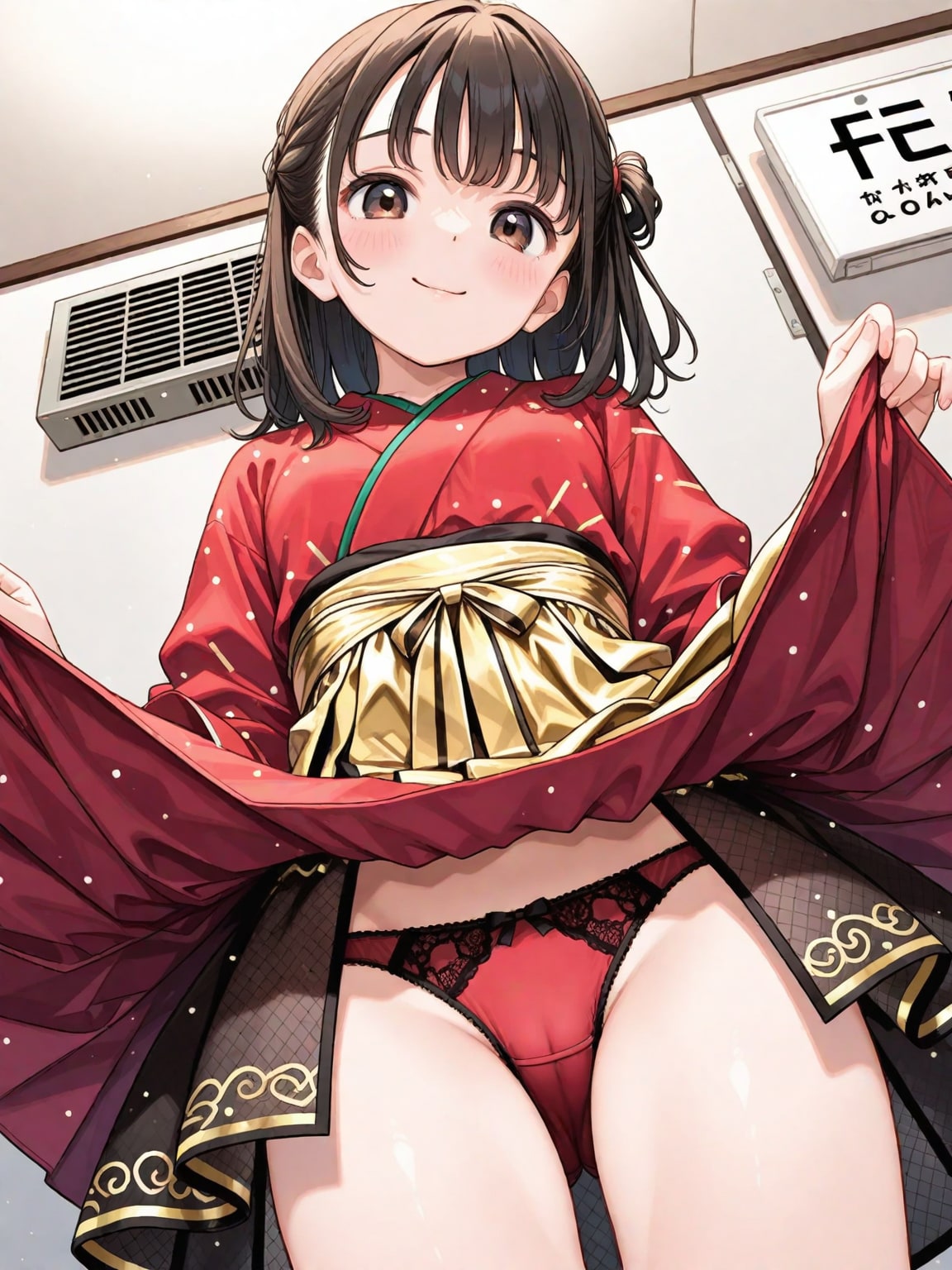 Under the kimono