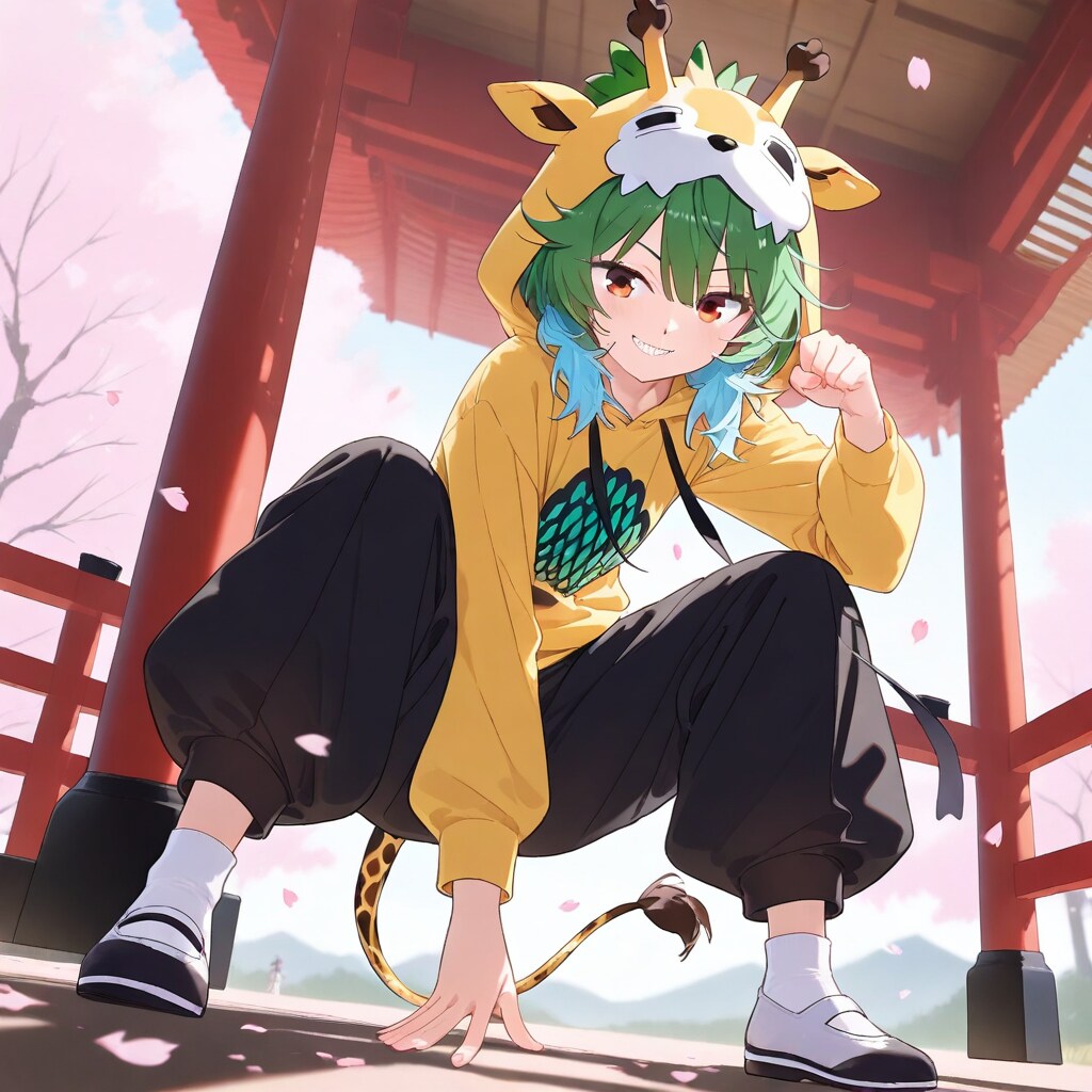 桜とカンフーちび子ちゃん