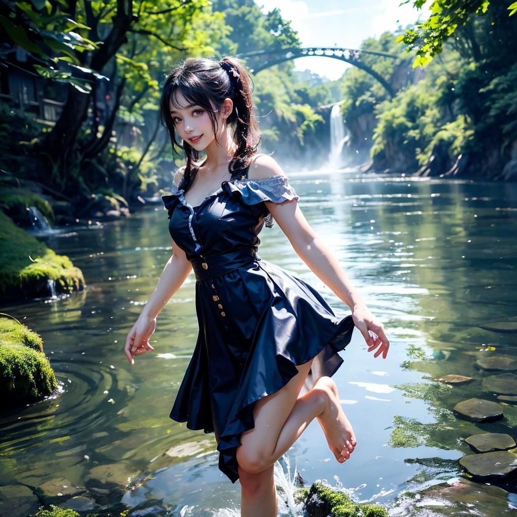 川遊び