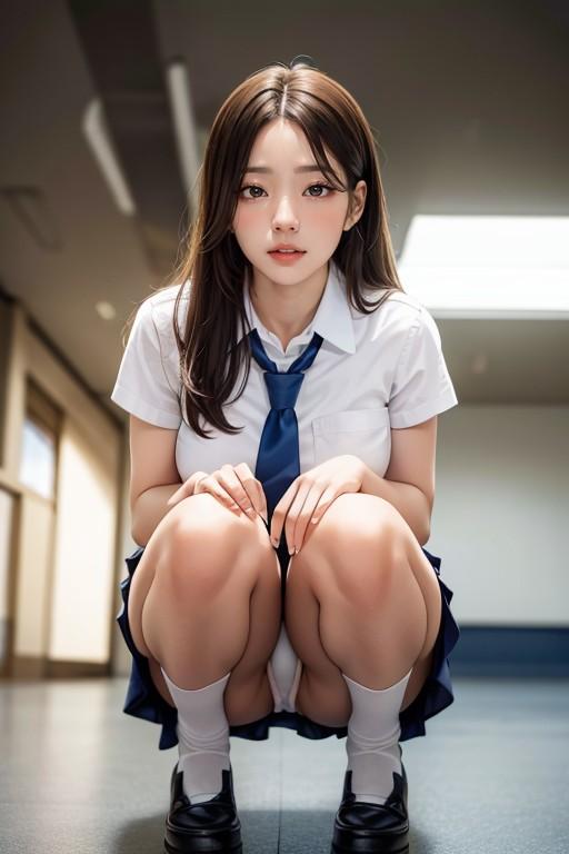 パンちら女子高生