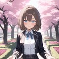 ユズキと、桜並木🌸👩‍🎓 2枚目
