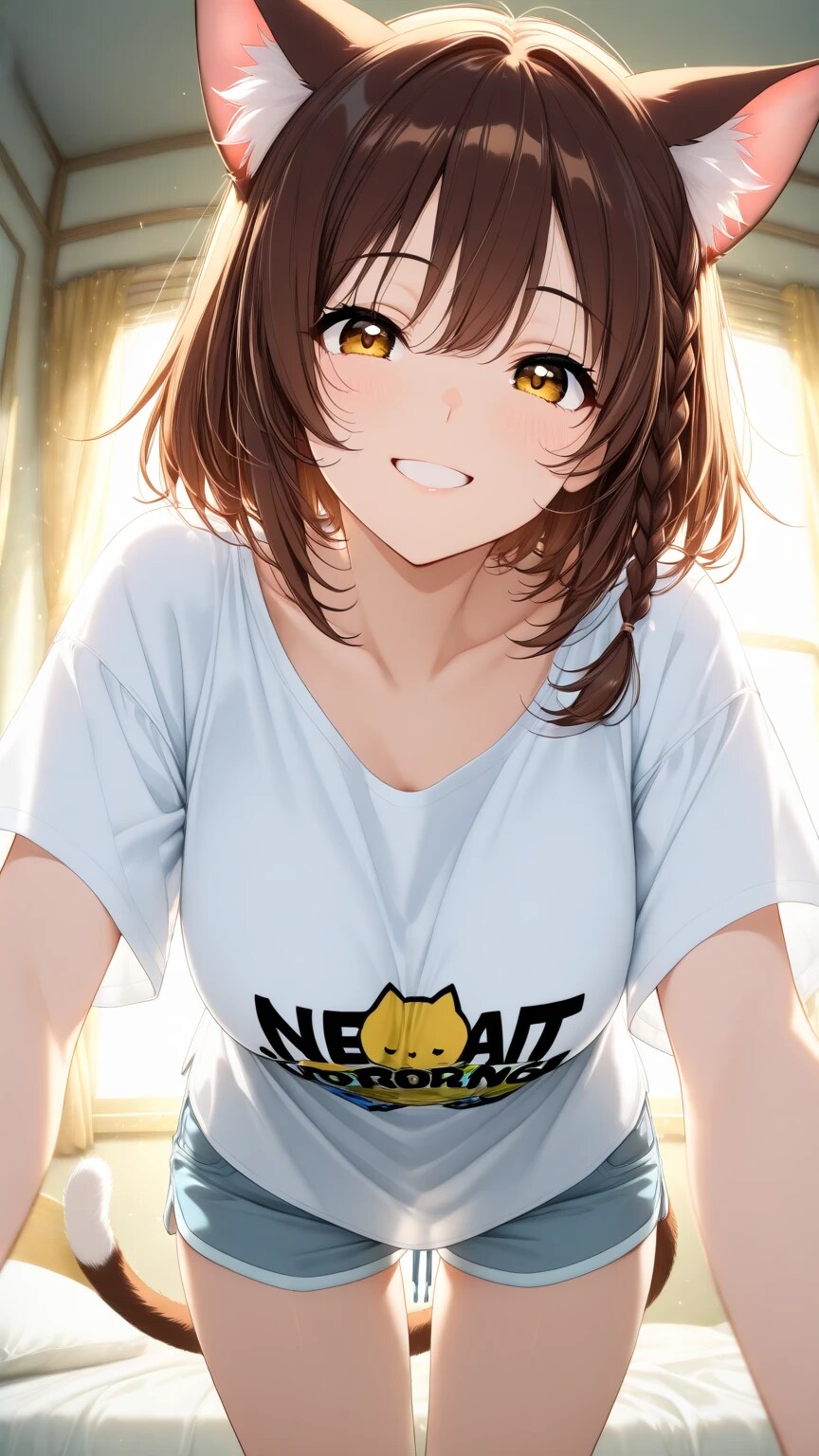 おはよーーーっ！！起きてるーーー！？🐾☀️ | の人気AIイラスト・グラビア