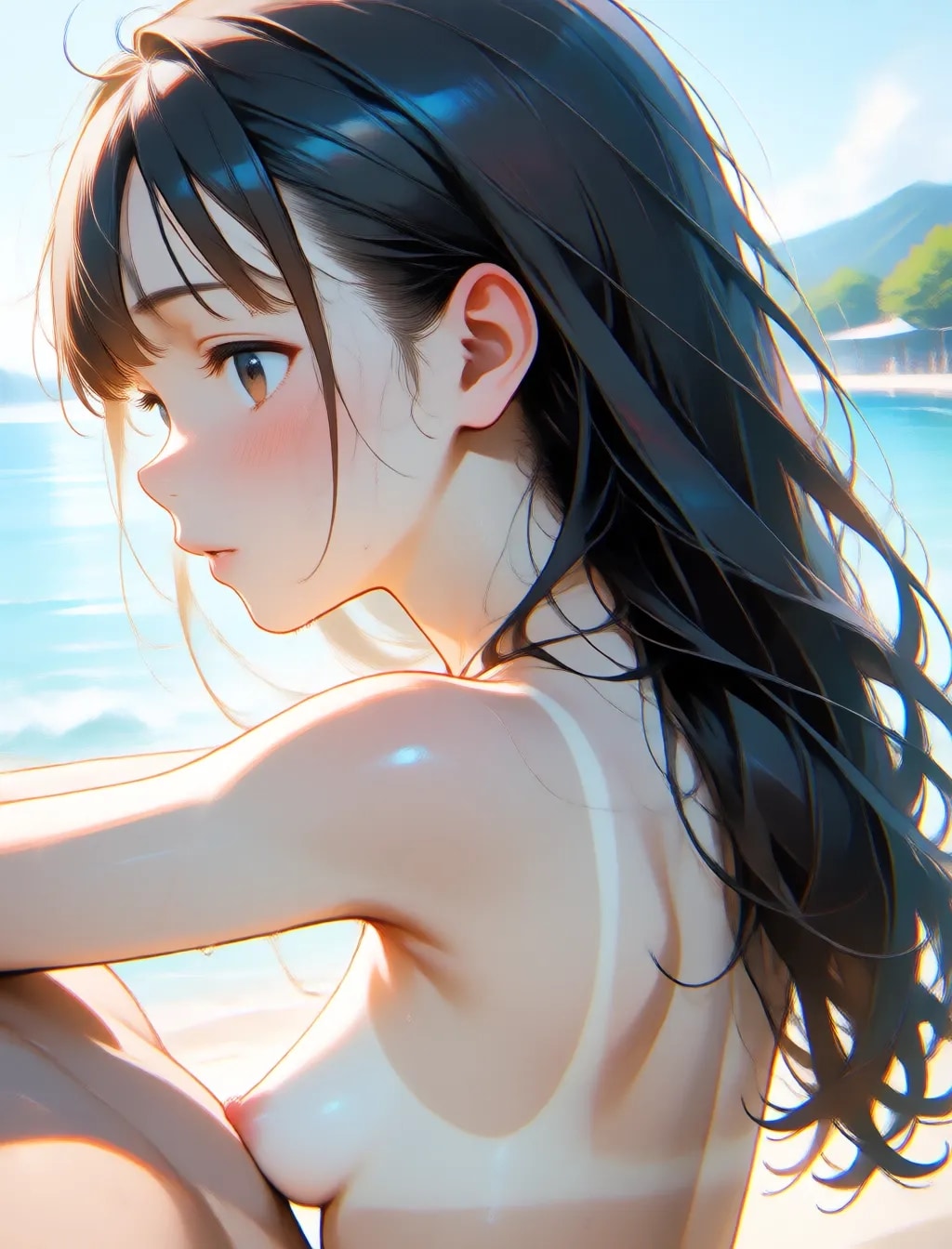 長い黒髪フェチ