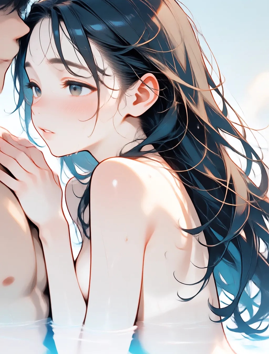 長い黒髪フェチ