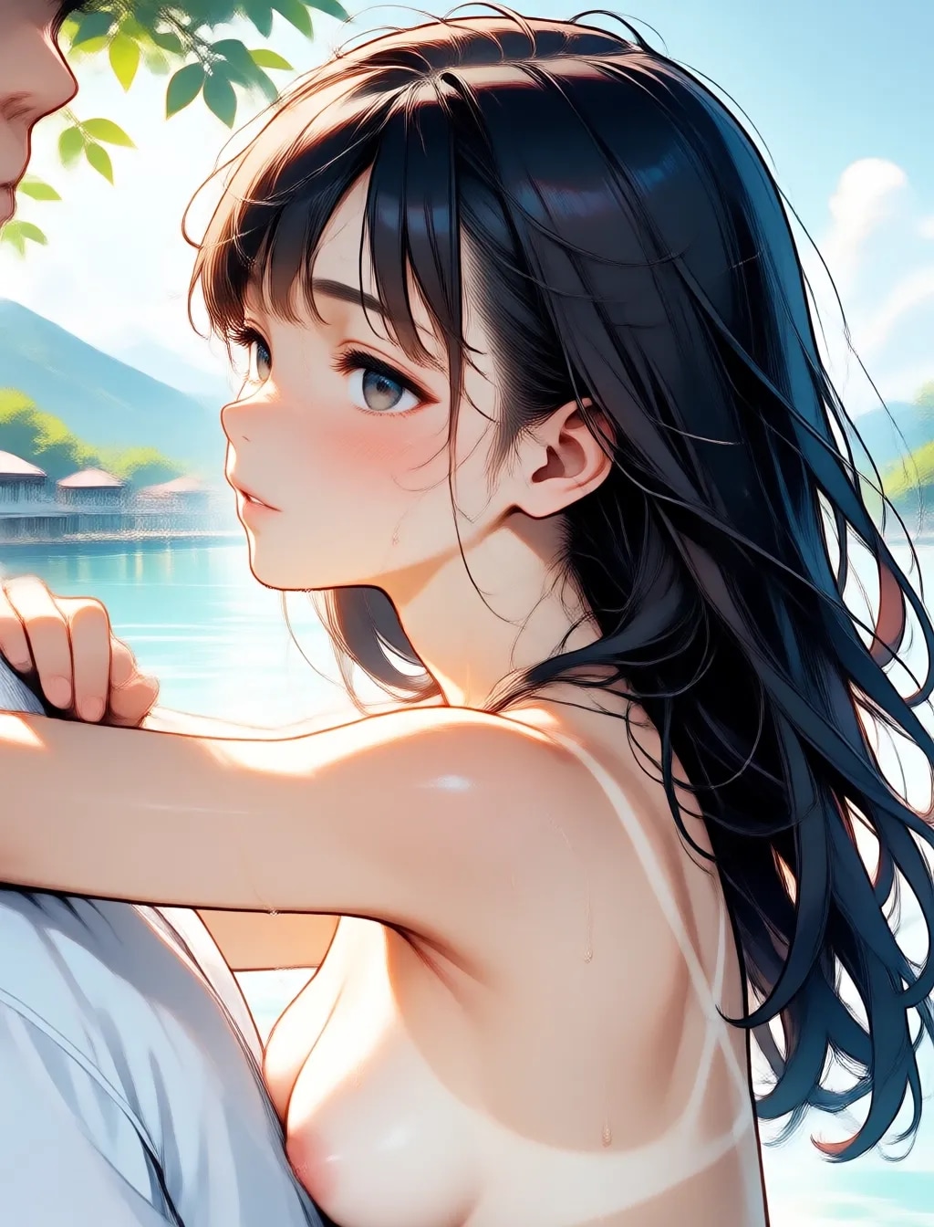 長い黒髪フェチ