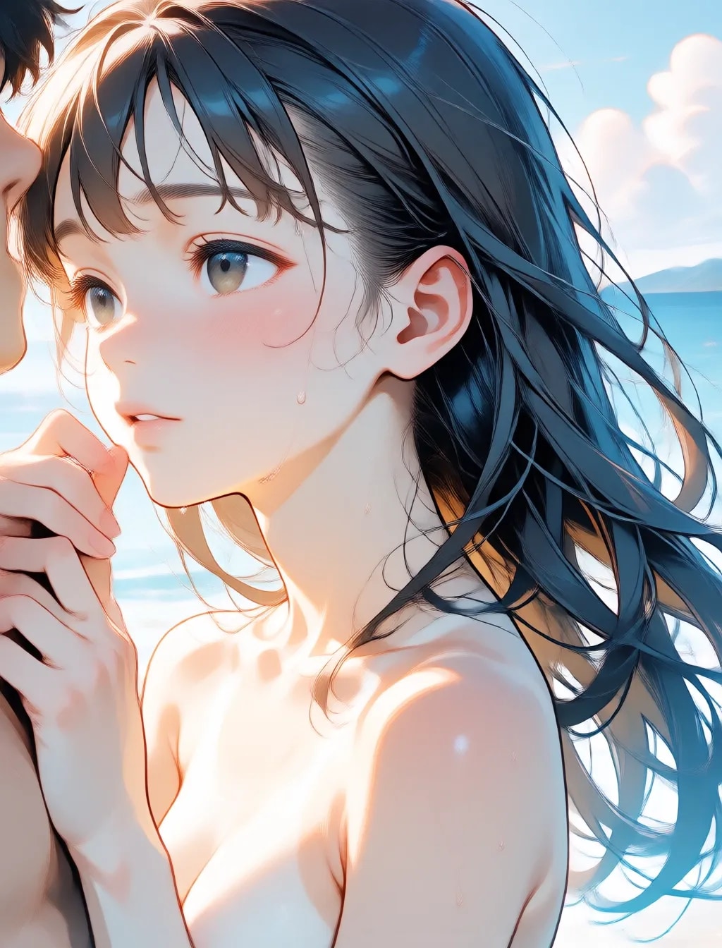 長い黒髪フェチ