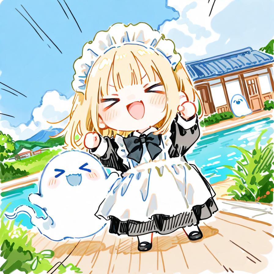 ちちぷ院へ泊まるやでぇ！(>ω< )👻✨ | の人気AIイラスト・グラビア