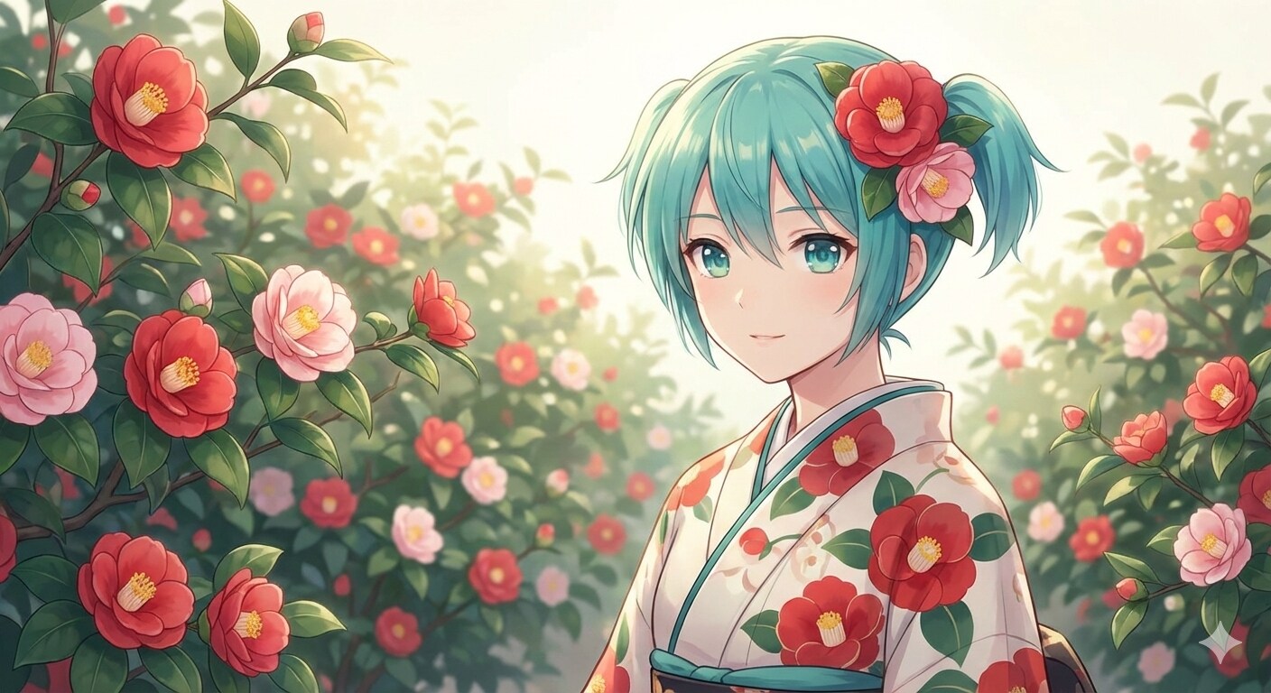 椿とミクさん✨ | の人気AIイラスト・グラビア