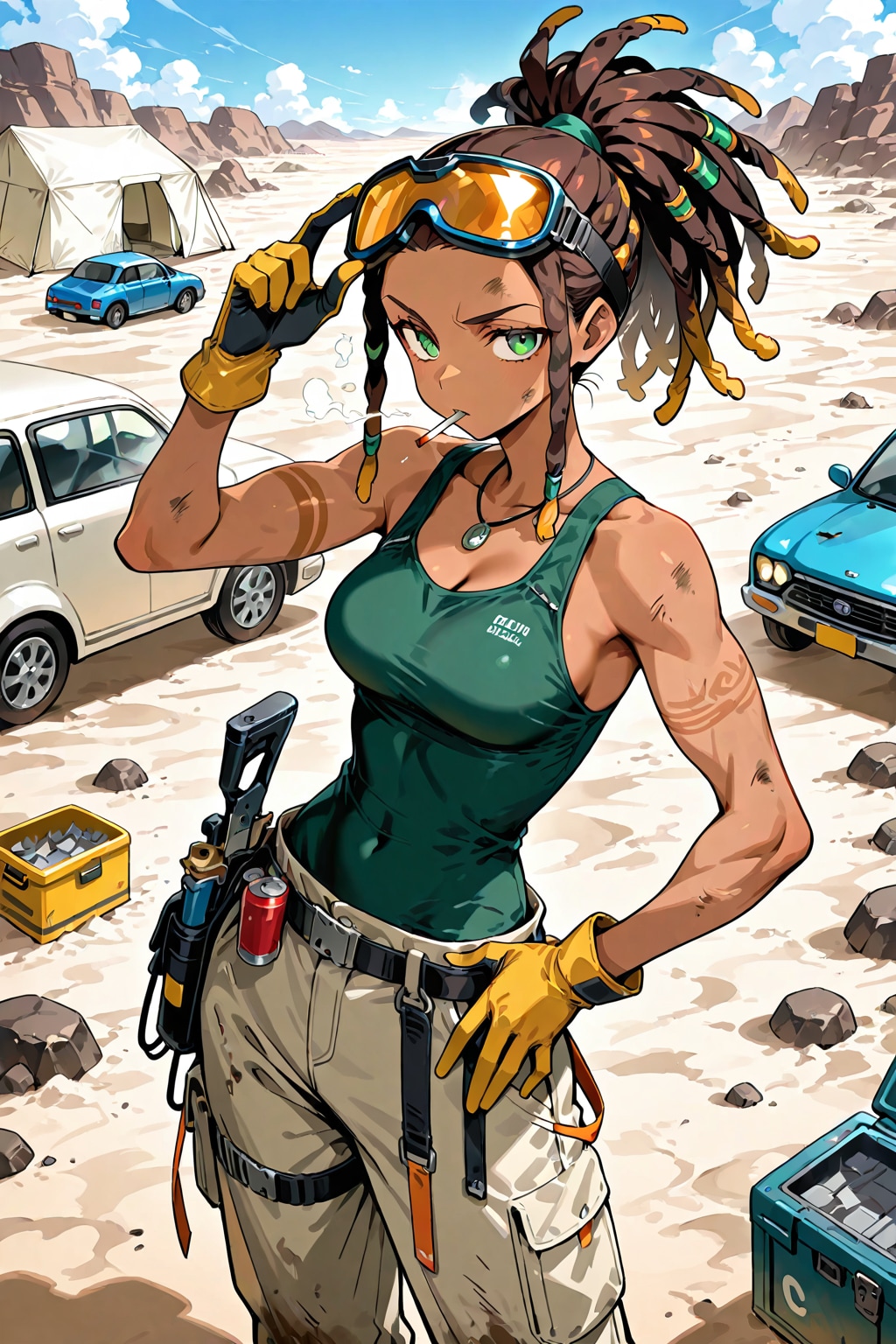 メカニックのルシアちゃん(救援隊後方支援) | の人気AIイラスト・グラビア