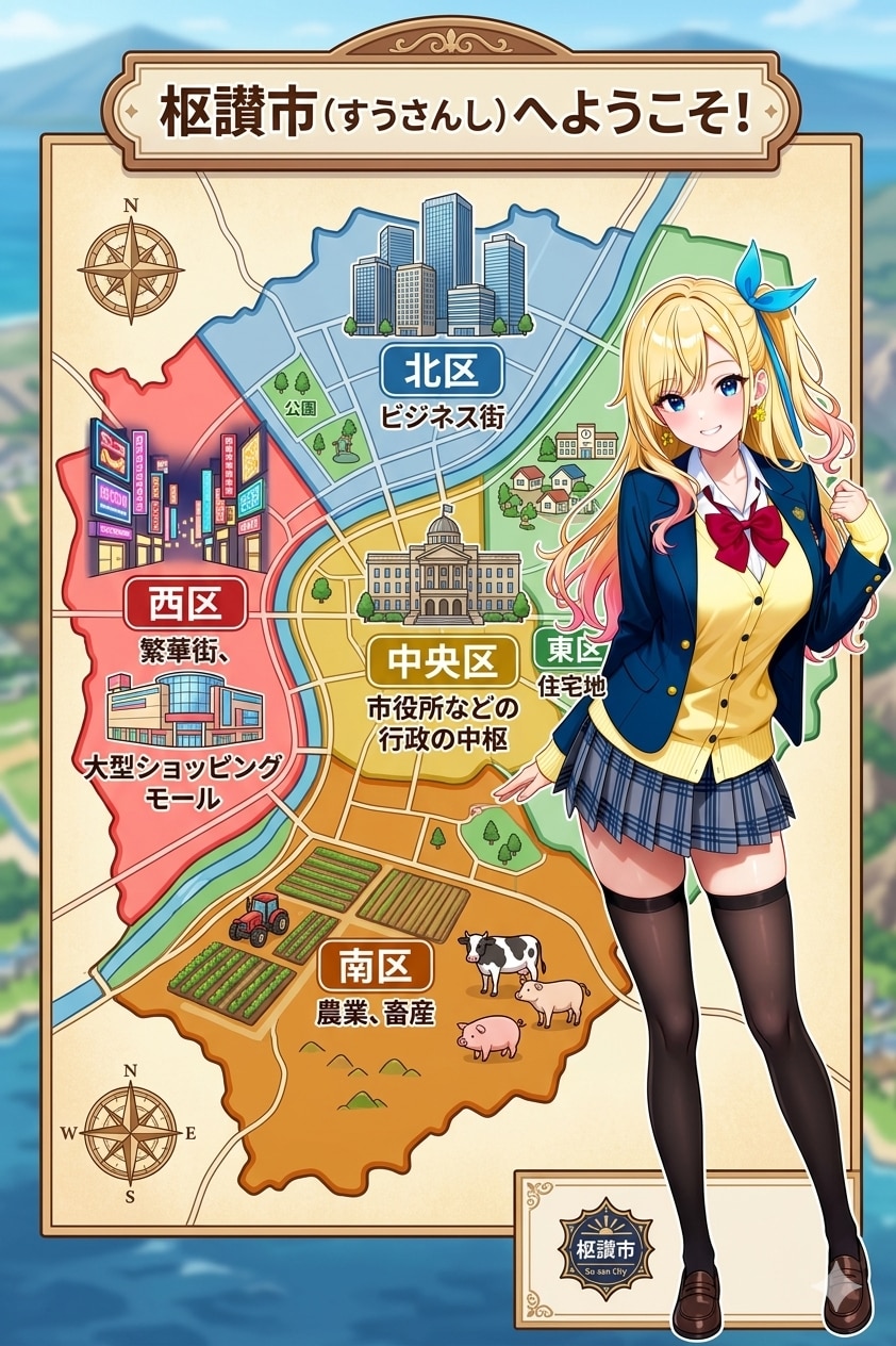 枢讃市へようこそ！