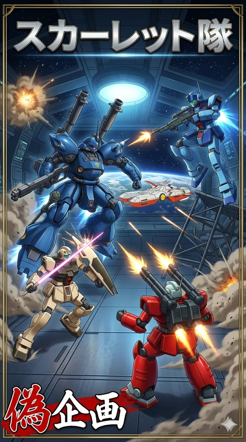 スカーレット隊　ガンダム
