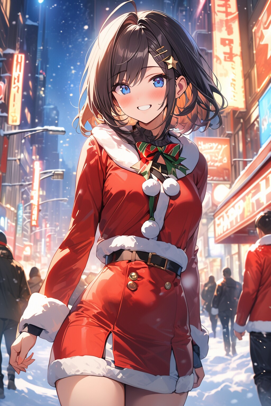 ミニスカサンタ服 | の人気AIイラスト・グラビア