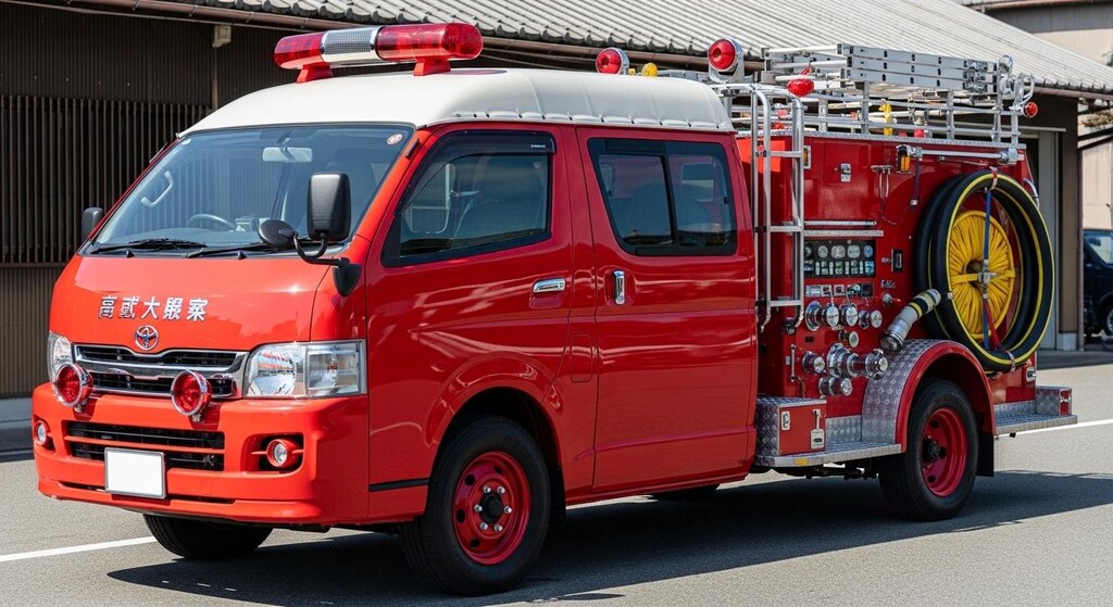 ハイエース消防車