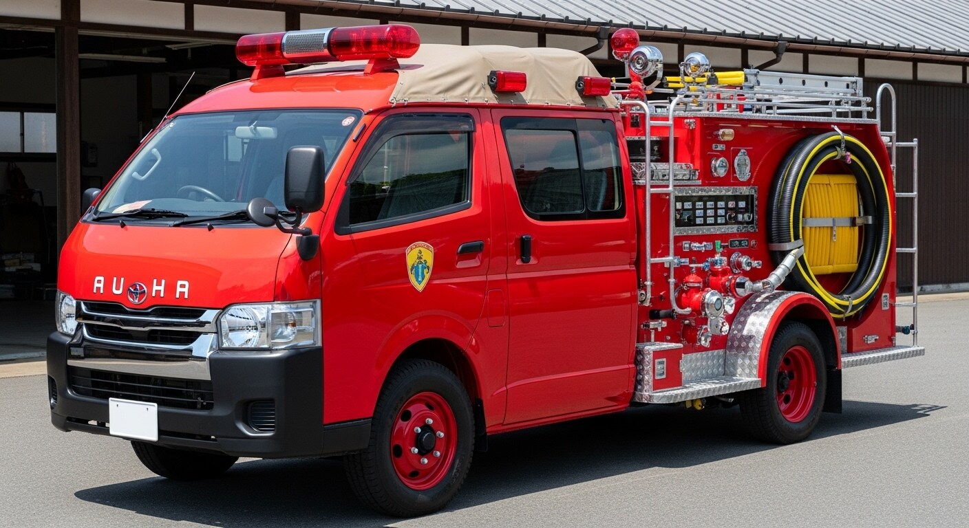 ハイエース消防車 | の人気AIイラスト・グラビア