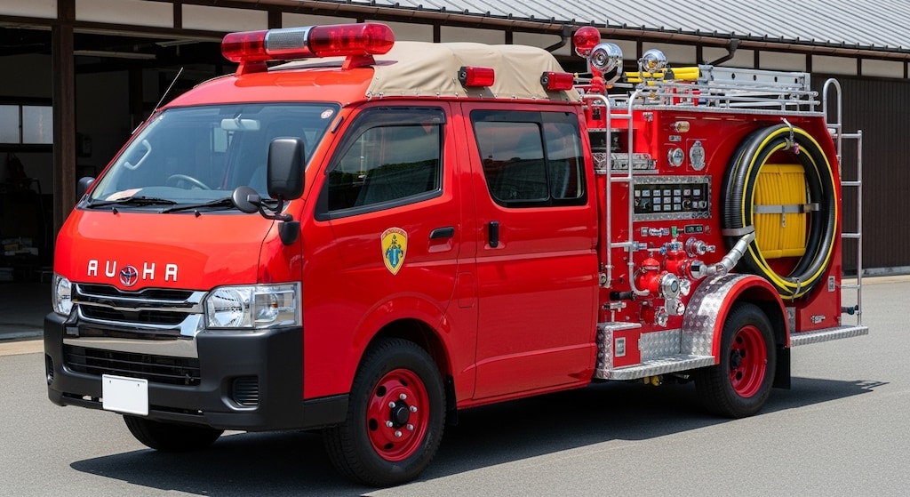ハイエース消防車