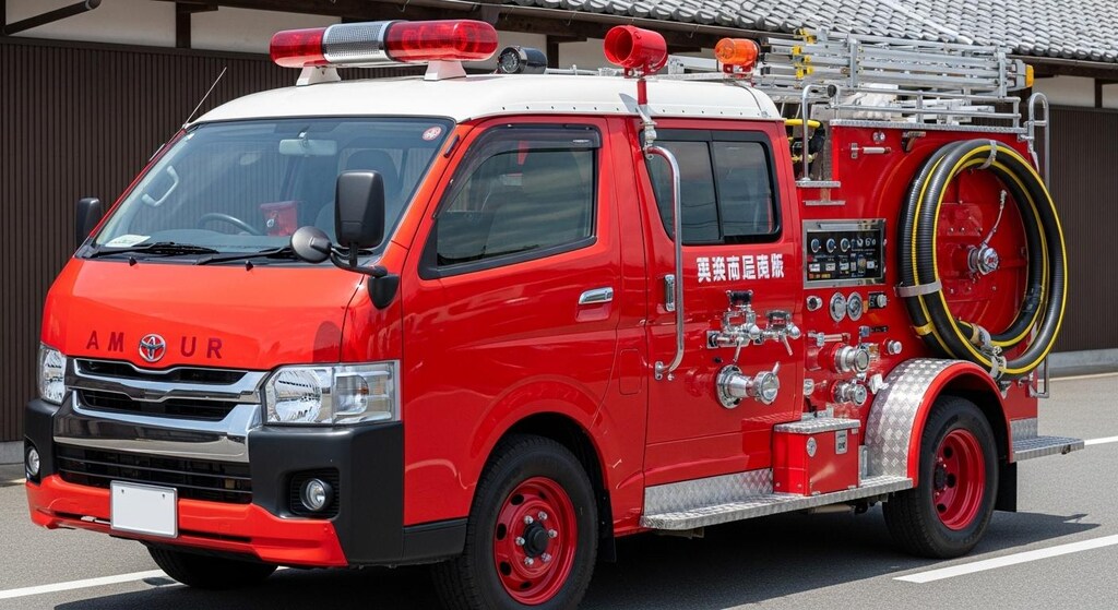 ハイエース消防車