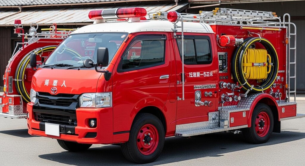 ハイエース消防車