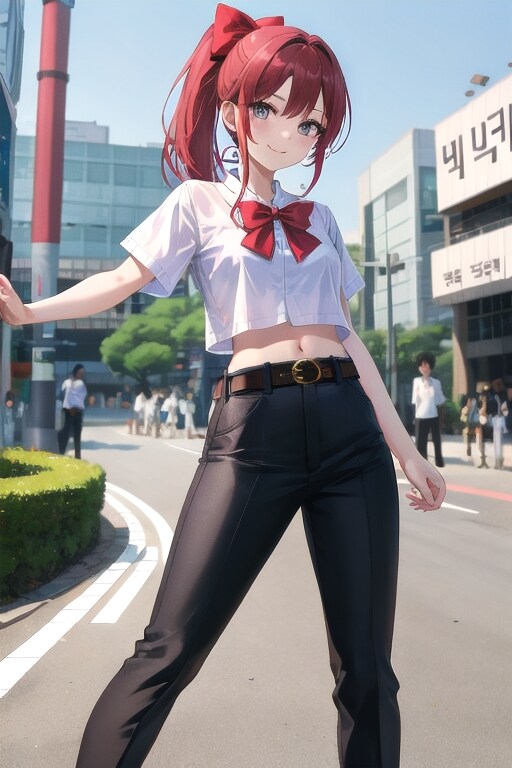 かっこかわいい韓国テコンドー美少女イ・ソア（李瑞雅）　ソウル市内でテコンドー演武！