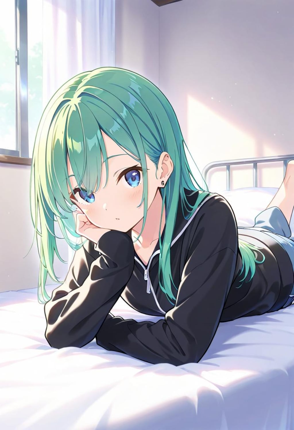 緑髪娘リラックス（804）