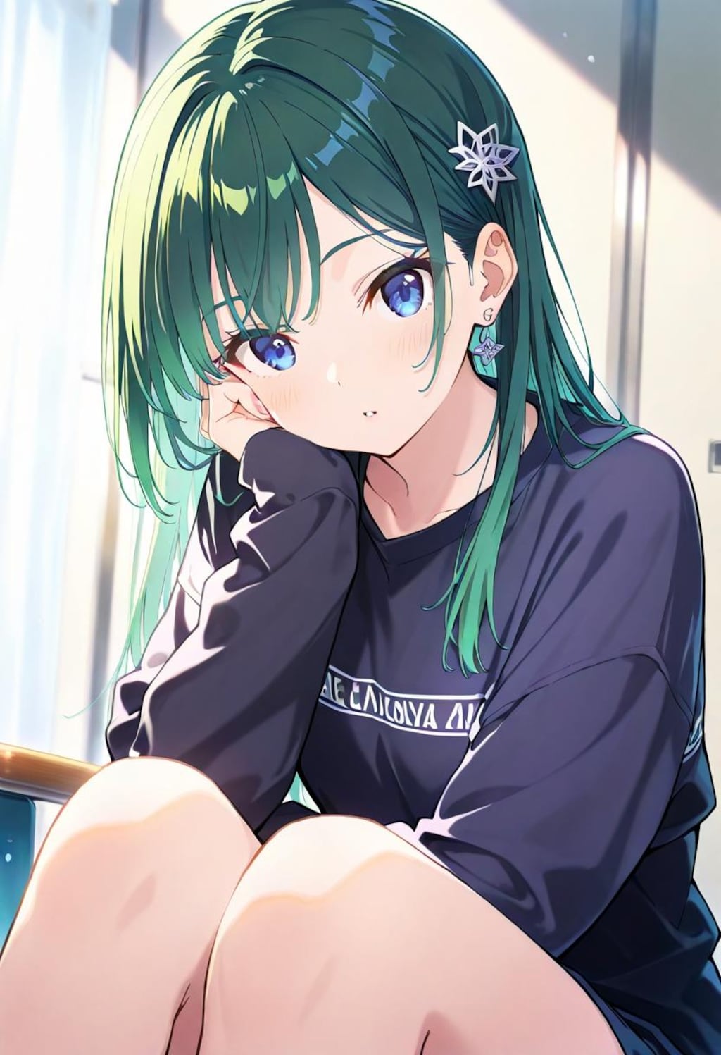 緑髪娘リラックス（804）