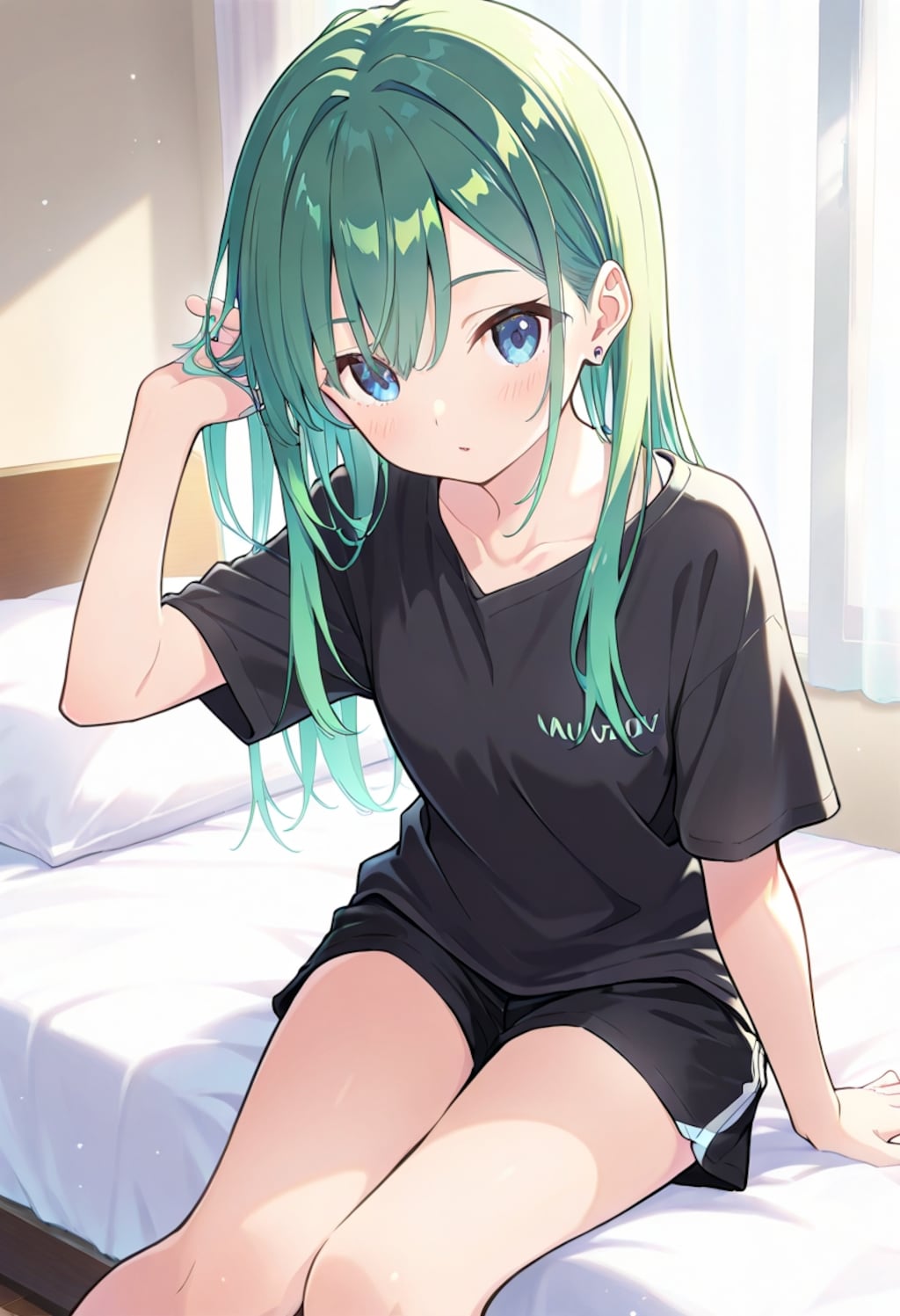 緑髪娘リラックス（804）