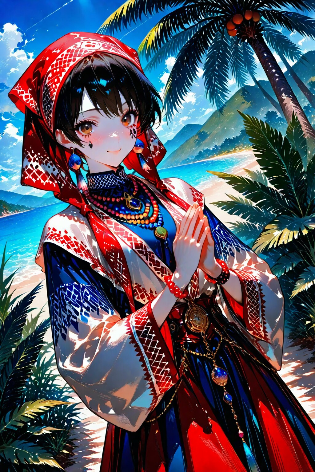 パーニュ/赤道ギニアの民族衣装 | の人気AIイラスト・グラビア