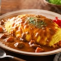 深夜に食べるカレーオムライス 2枚目