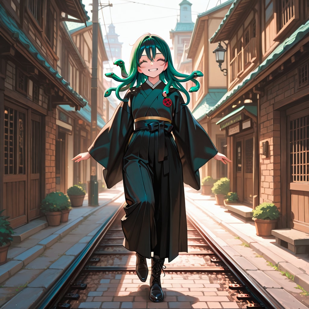 大正蛇髪娘