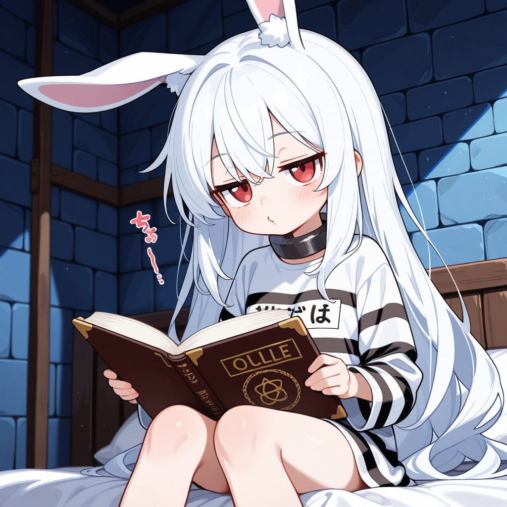 脱獄の罰として懲罰房に入れられたうさぎちゃん！！