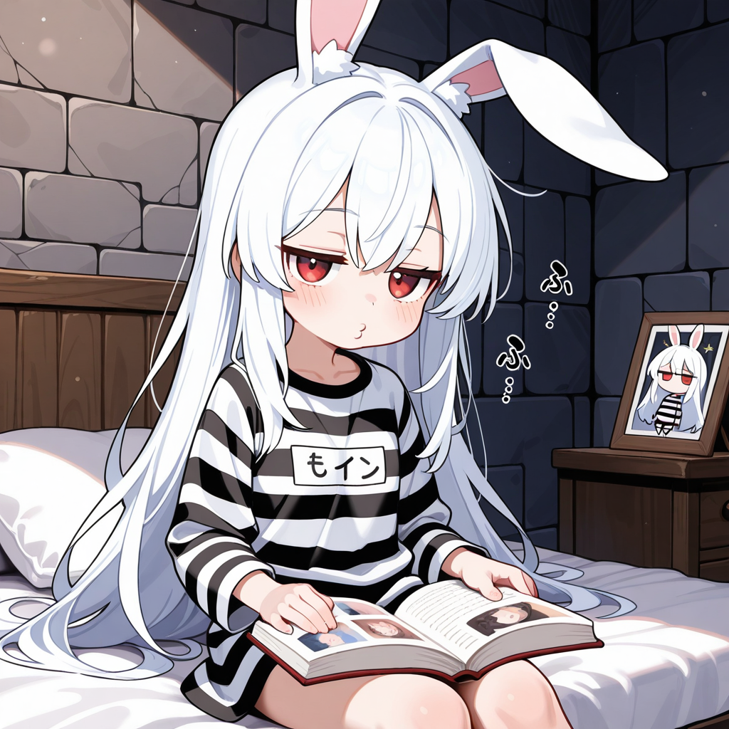 脱獄の罰として懲罰房に入れられたうさぎちゃん！！