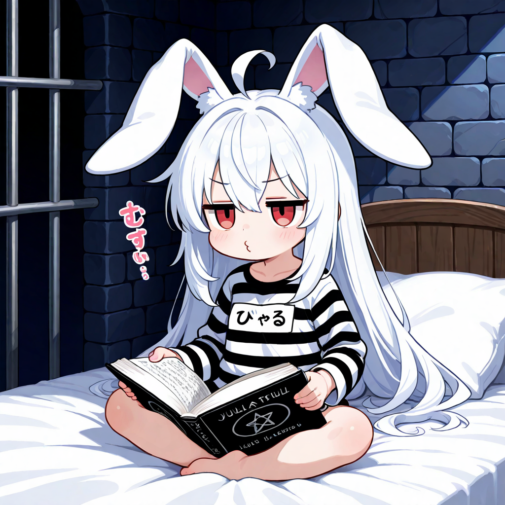 脱獄の罰として懲罰房に入れられたうさぎちゃん！！