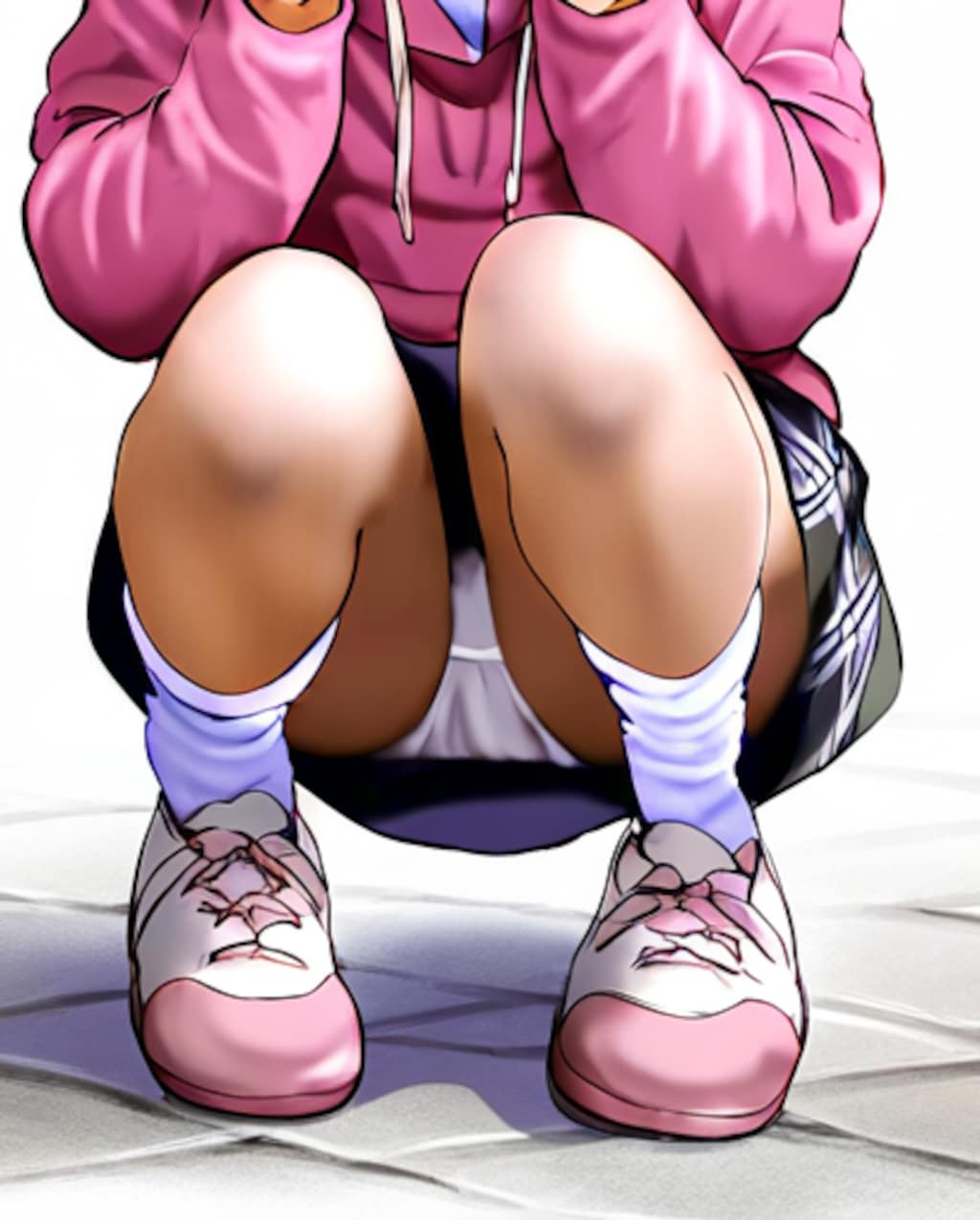 少女の白いパンツ