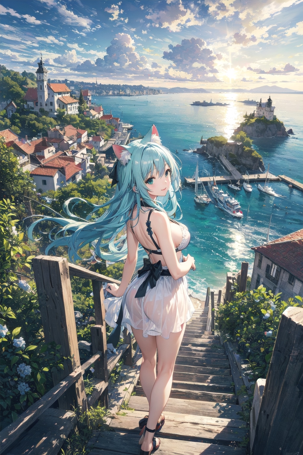 アドリア海の港町🇮🇹🐱✨
