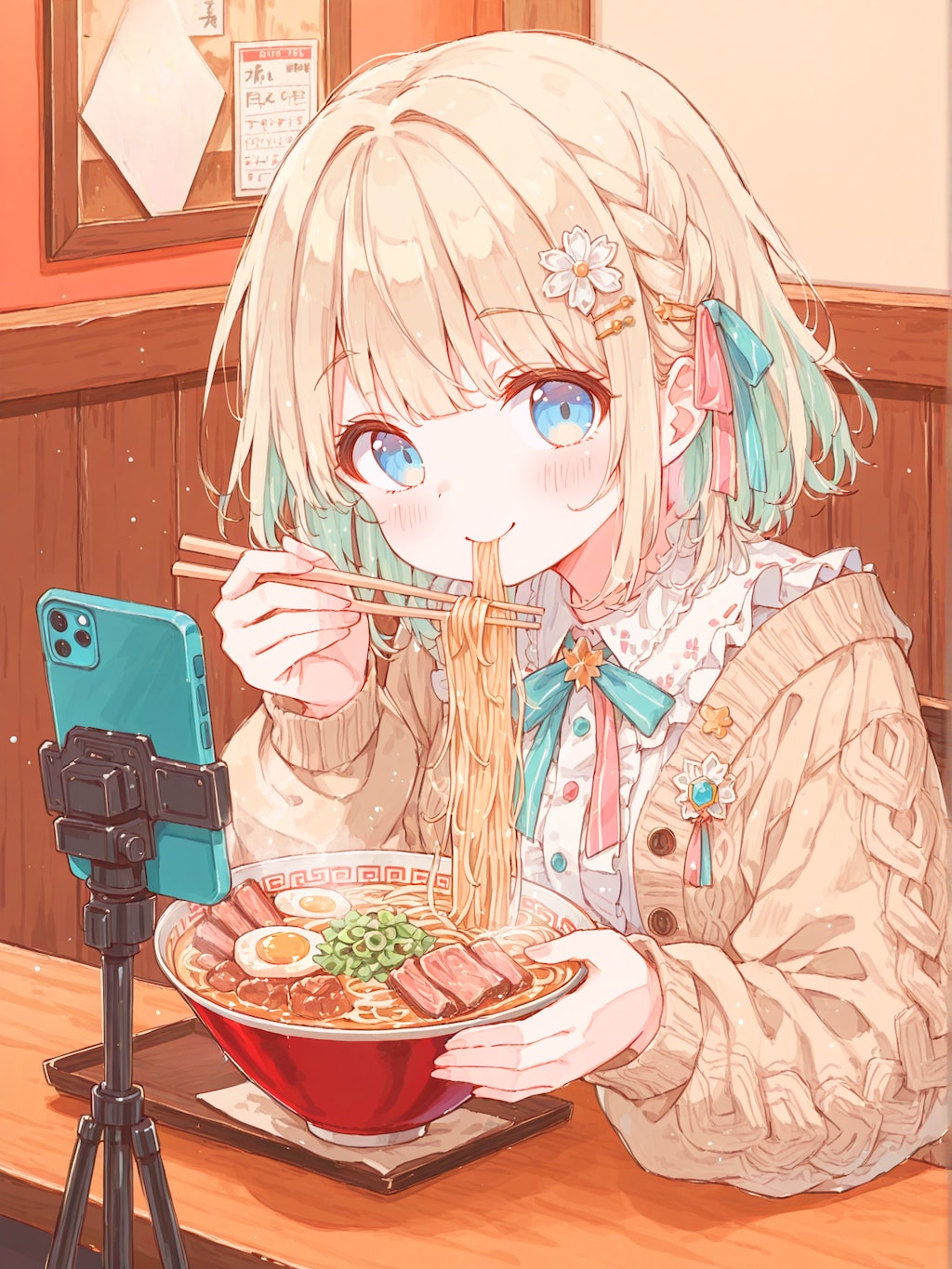 ラーメン食レポ配信