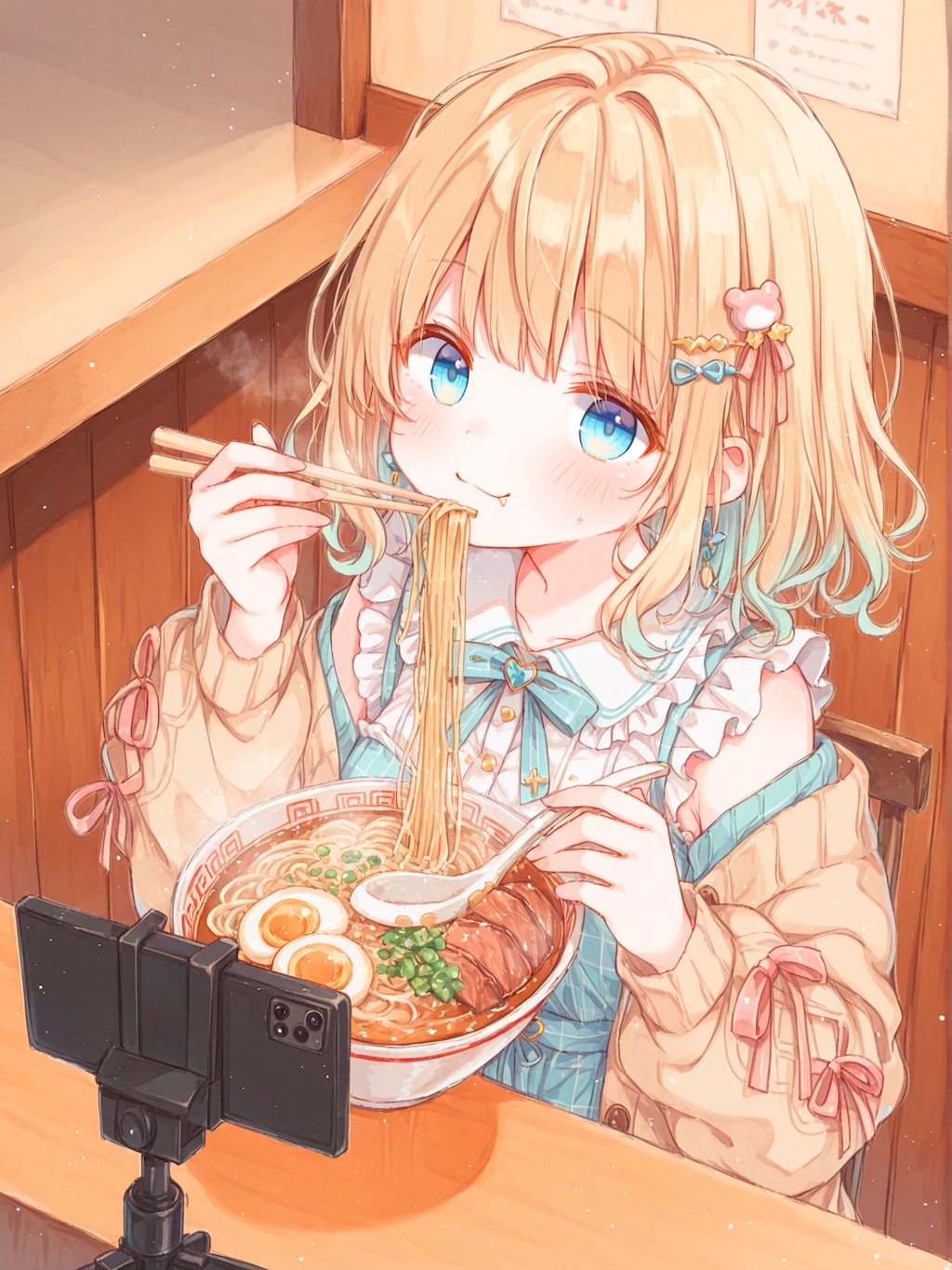 ラーメン食レポ配信