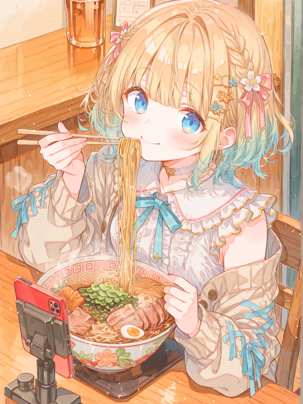 ラーメン食レポ配信