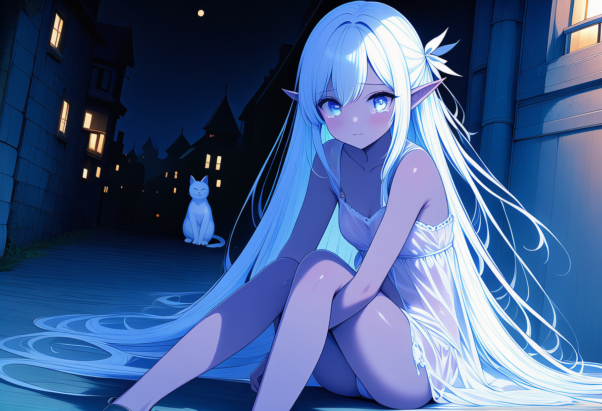 エルフちゃんの涙