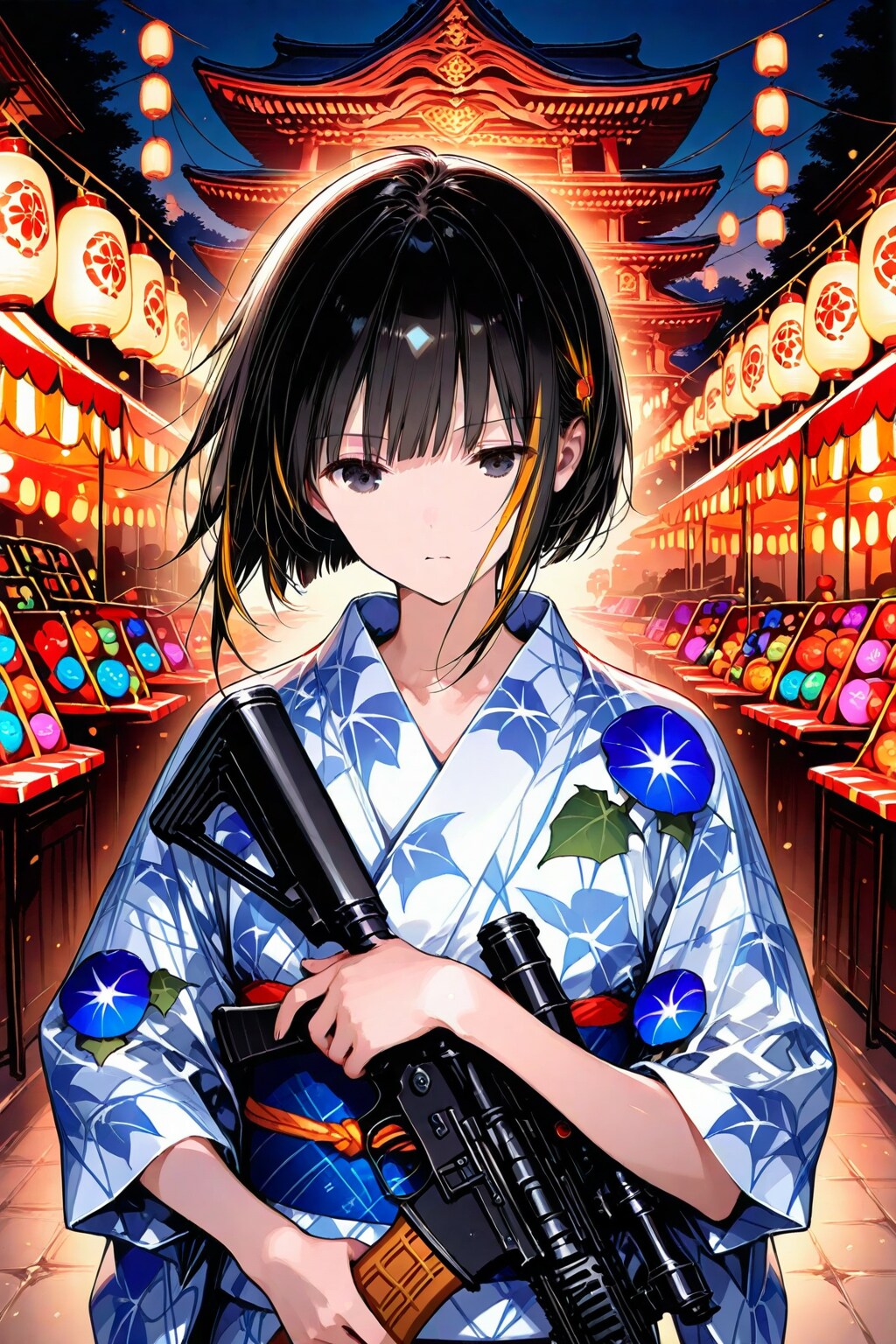 夏祭りのバイト(治安維持) | の人気AIイラスト・グラビア