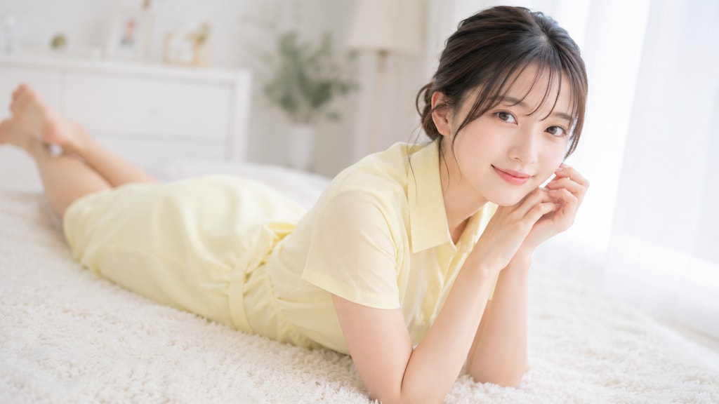 寝ころびポーズ