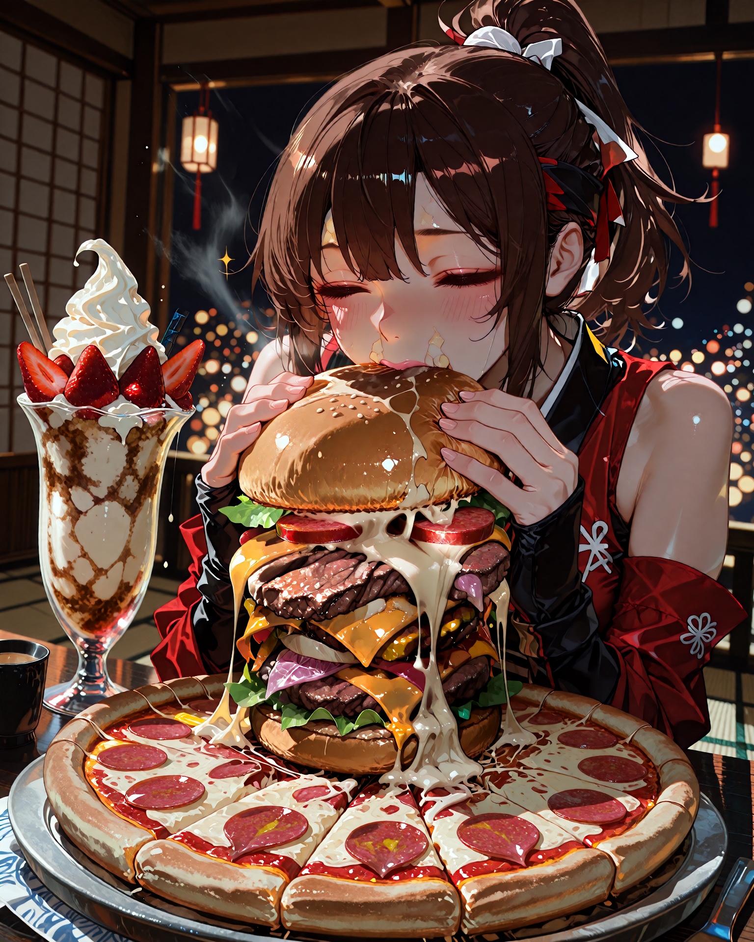 任務前のお食事タイム【Krea-2】 | の人気AIイラスト・グラビア