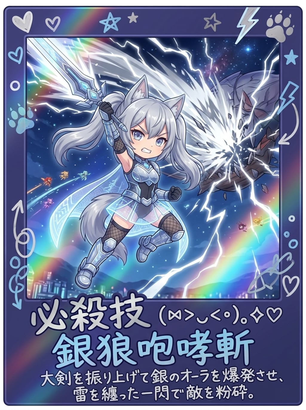 銀狼咆哮斬