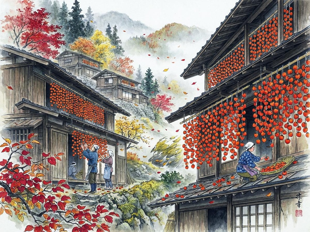 吊し柿の里