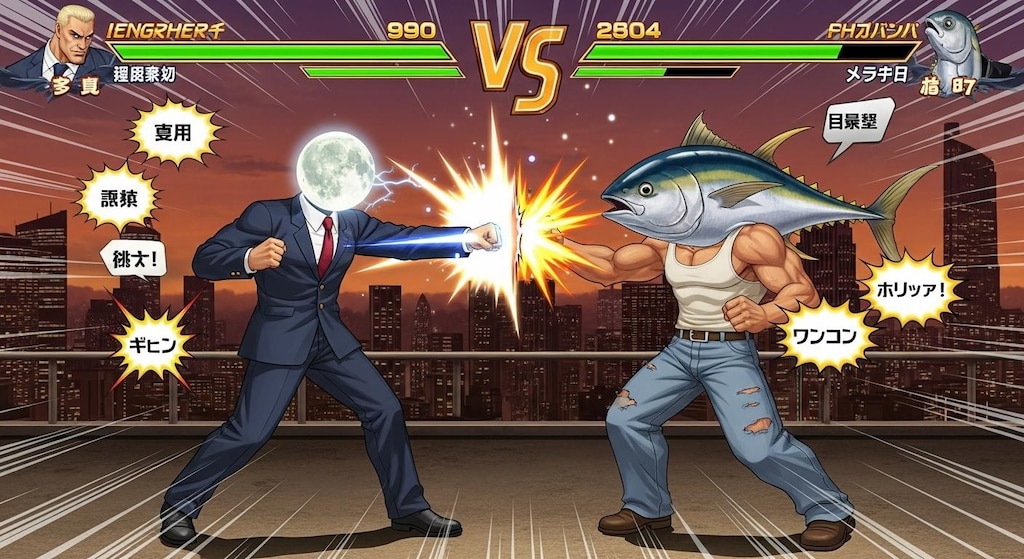 🌕と🐟を喋らせてみた